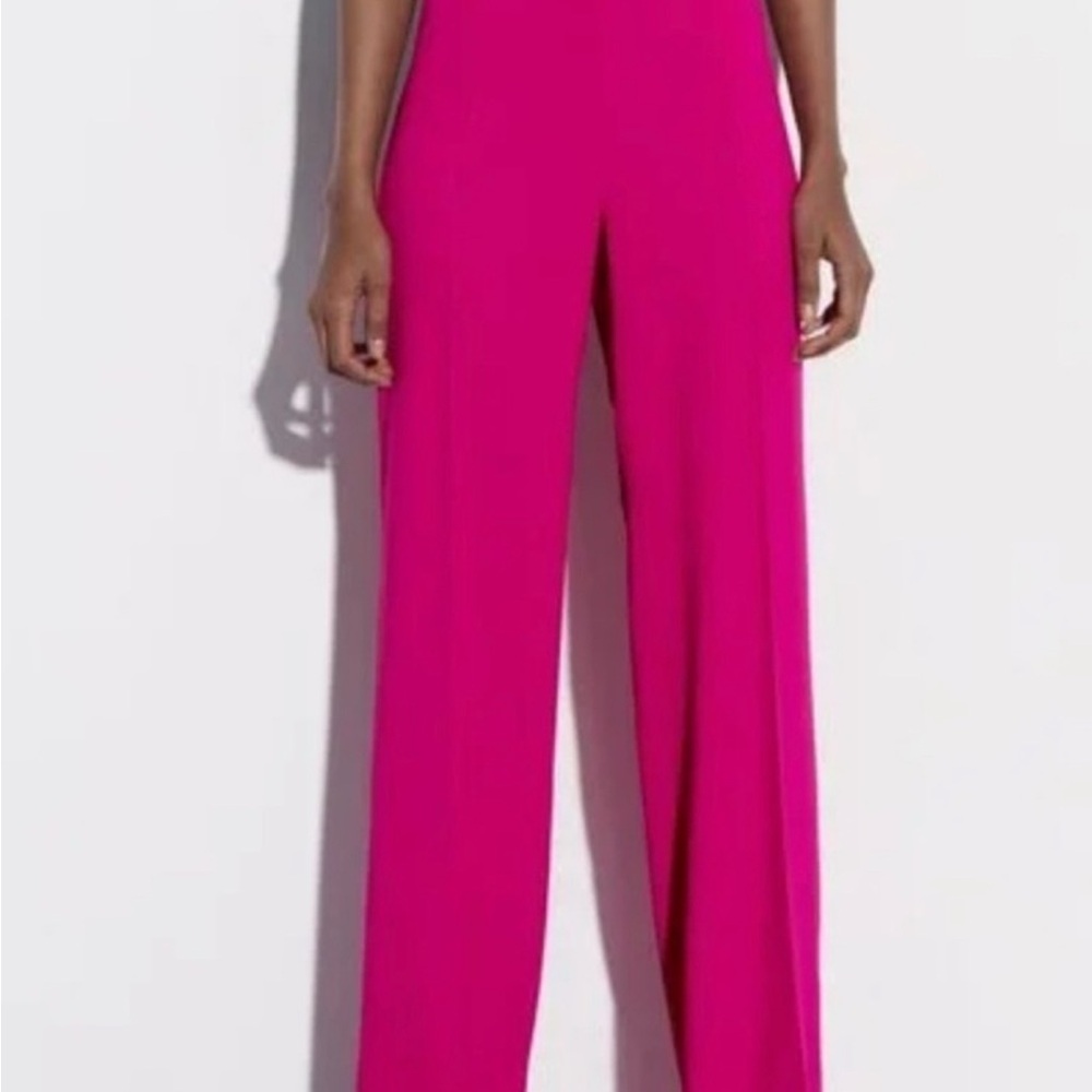 Zara Fuchsia Long Flowy Trousers - SOLD